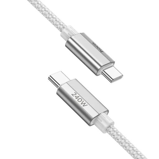 USB-C to USB-C kábel Hoco U134, 240W, 1.8m, Szürke - 2