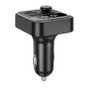 Bluetooth FM Transmitter és Autós Töltő Hoco E85, 2 x USB-A - 1 x USB-C, Fekete thumbnail