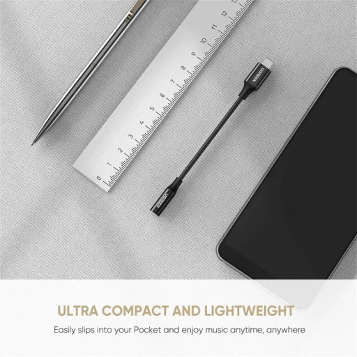 USB-C – 3,5 mm audioadapter UGREEN AV142, fekete - 3