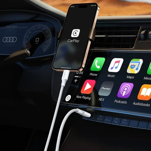 UGREEN L501 Type-C USB kábel, 60W, 3A, 2m, Szürke - 4