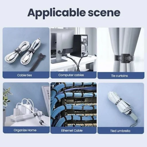 Kábelrendező UGREEN LP401, 3 darab, fekete - 2