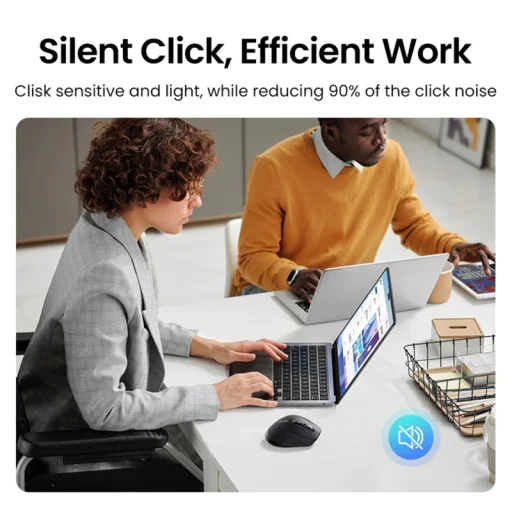 Vezeték nélküli egér UGREEN M751, 5000DPI, BT / Wi-Fi, fekete - 5