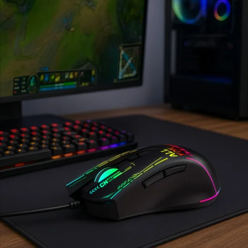 Wozinsky WMGK-7200 Vezetékes Optikai Gamer Egér 7200 DPI - Fekete - 6