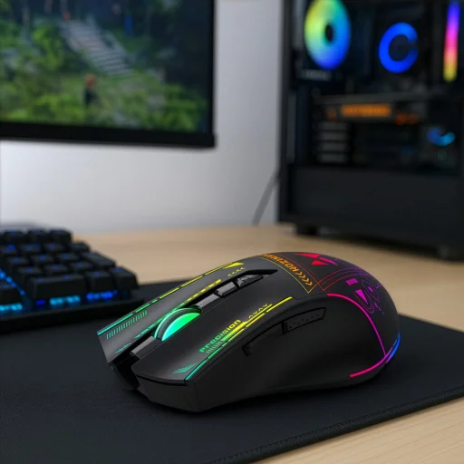 Wozinsky WMGB-3200 Vezeték nélküli Optikai Gaming Egér 3200 DPI - Fekete - 5