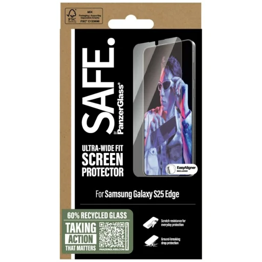 Samsung Galaxy S25 Edge SAFE by PanzerGlass Ultra-Wide Fit edzett üvegfólia - 4