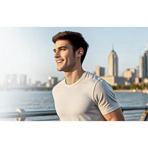 QCY Crossky Clip C30 fejhallgató (fehér), - 7