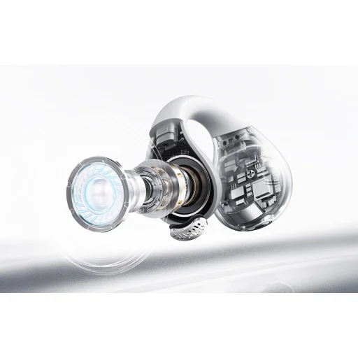 QCY Crossky Clip C30 fejhallgató (fehér), - 9