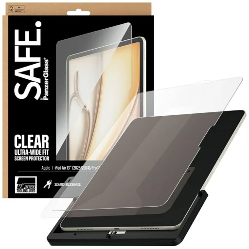 iPad Air 13" (2025/2024) / Pro 13" (2025/2024) SAFE by PanzerGlass edzett üveg Ultra-Wide Fit üvegfólia - 4