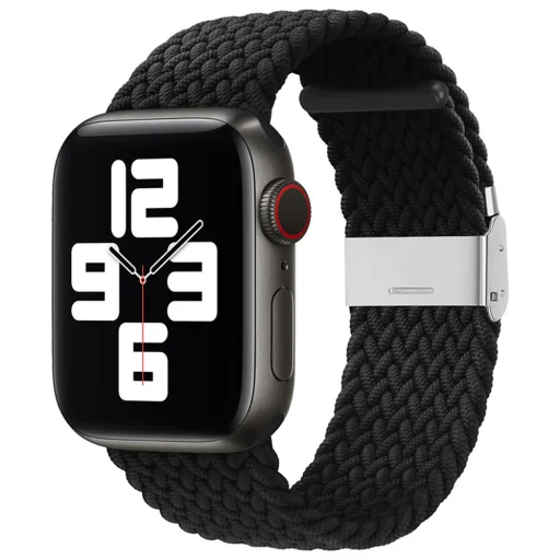 Apple Watch (1/2/3/4/5/6/7/8/9/10/SE/SE 2, 38/40/41/42mm) - Techsuit Karpánt (W032) - Fekete. - 1