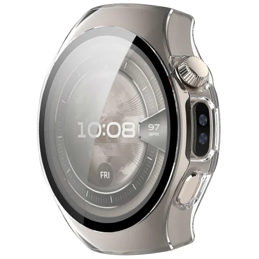 Huawei Watch 5 46mm Techsuit - Defense360 Pro + Képernyővédő - Átlátszó tok - 3