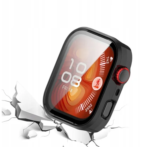 Huawei Watch Fit 4 Pro Fekete Techsuit - Defense360 Pro + Kijelzővédő tok - 3