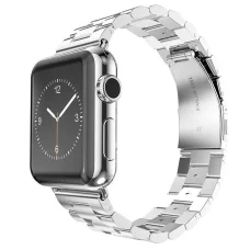 Apple Watch 1/2/3/4/5/6/7/8/9/10/SE/SE 2 (38/40/41/42mm) Techsuit - Ezüst Watchband (W036)