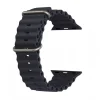 Apple Watch 1/2/3/4/5/6/7/8/9/10/SE/SE 2 (38/40/41/42mm) Fekete Techsuit Watchband (W038) thumbnail