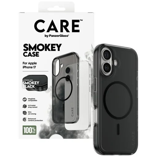 CARE by PanzerGlass Flagship Urban Explorer fliptok MagSafe iPhone 17 - Fekete tok - 4
