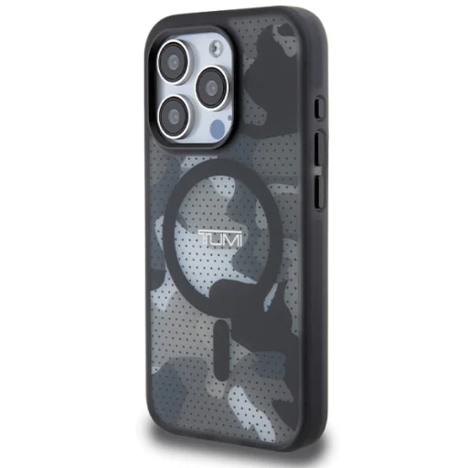 iPhone 15 Pro Max Tumi TUHMP15XTCAMK fekete keménytok Frosted Camo Mintával és MagSafe Tok - 2