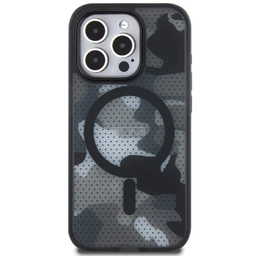 iPhone 15 Pro Max Tumi TUHMP15XTCAMK fekete keménytok Frosted Camo Mintával és MagSafe Tok - 3