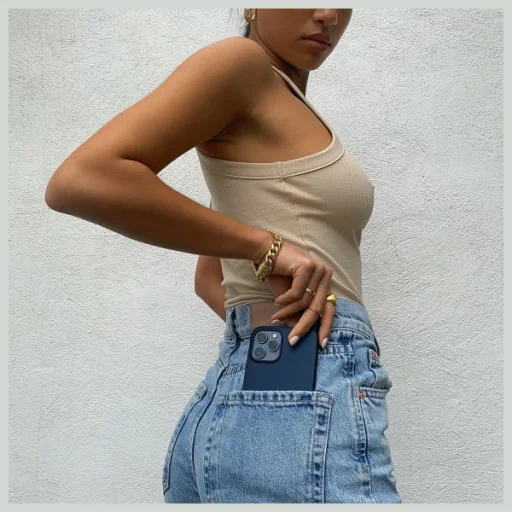 iPhone 14 Pro Max Tok Nudient Thin - kék/midwinter blue tok - 5