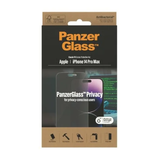iPhone 14 Pro Max PanzerGlass Classic Fit 6,7" Prívát képernyővédő edzett üvegfólia - 8