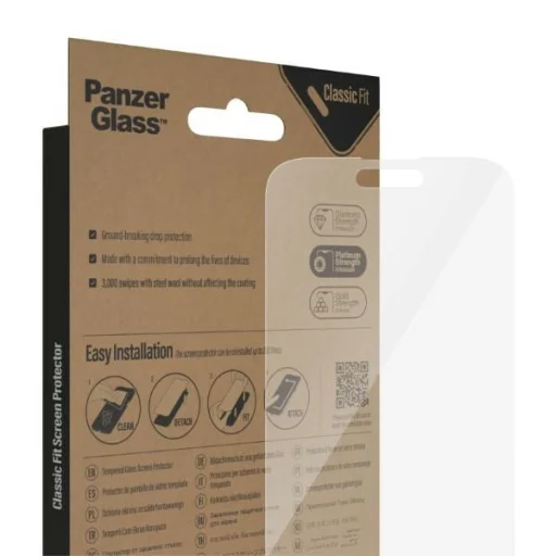 iPhone 14 Pro Max PanzerGlass Classic Fit 6,7" Antibakteriális üvegfólia - 5