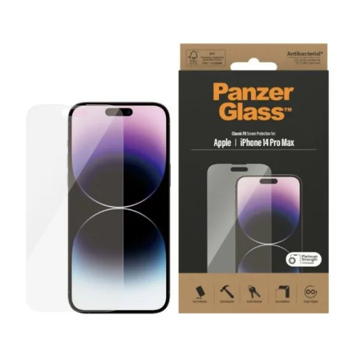 iPhone 14 Pro Max PanzerGlass Classic Fit 6,7" Antibakteriális üvegfólia - 1
