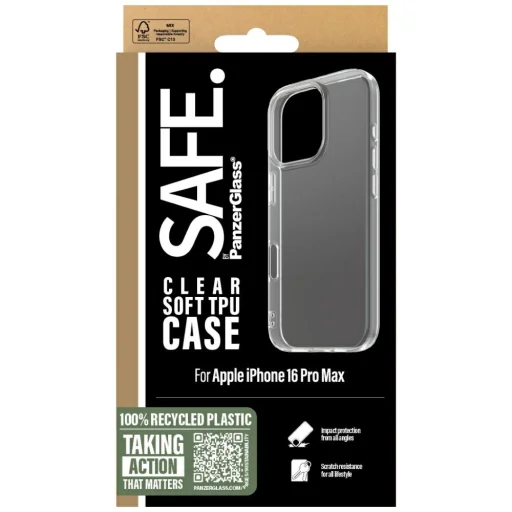 iPhone 16 Pro Max átlátszó tok SAFE by PanzerGlass TPU - 4