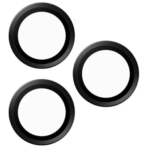 iPhone 16 Pro / 16 Pro Max lencsevédő fekete üvegfólia - 2