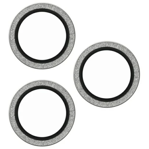 iPhone 16 Pro / 16 Pro Max objektívvédő üvegfólia csillogó ezüst SAFE by PanzerGlass SAFE95 - 2