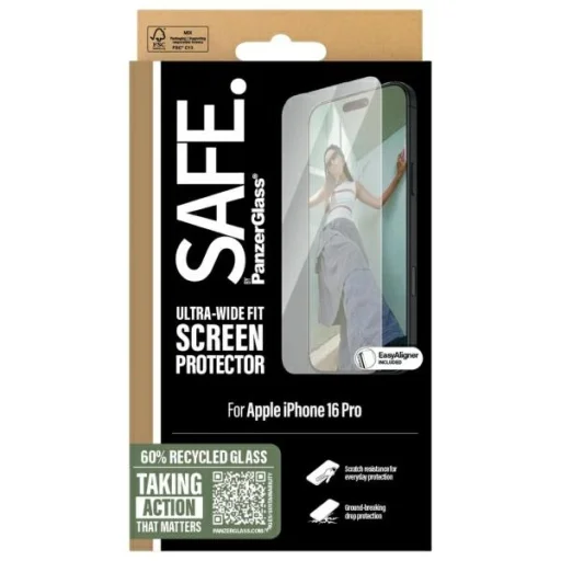 iPhone 16 Pro SAFE by PanzerGlass 6,3" Képernyővédő Ultra-széles illeszkedés üvegfólia SAFE95876 - 4