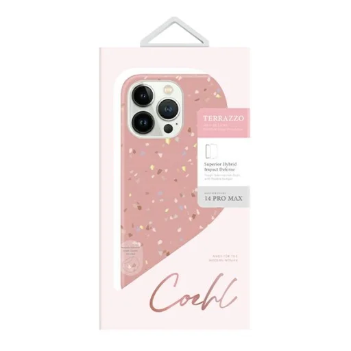 iPhone 14 Pro Max 6,7" Coehl Terrazzo tok coral pink - 5