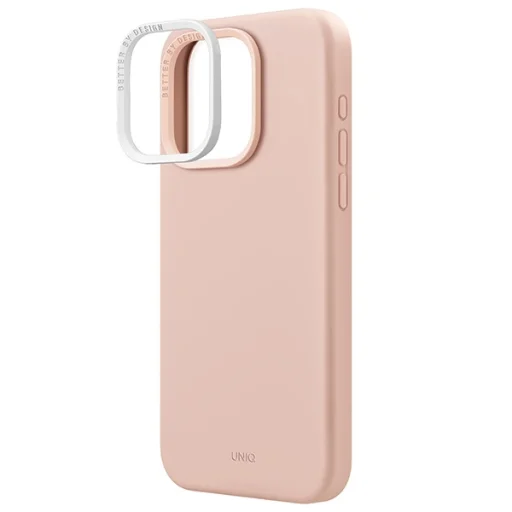 iPhone 15 Pro Max UNIQ Lino Hue Magclick Charging tok blush rózsaszín - 3