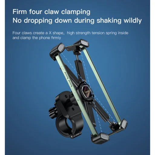 Bicikli/Motorkerékpár - Fekete Yesido - Bike Holder (C191), Többirányú állíthatóság, 4.5-6.8" - 4