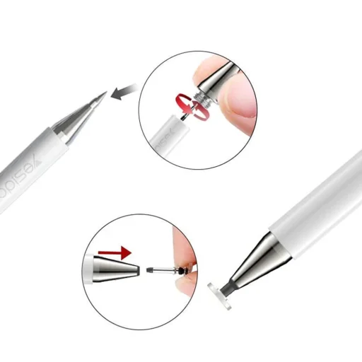 Yesido Stylus Pen (ST04) - Pasívny, Hliníková zliatina, Android, iOS, Microsoft - Biely - 6