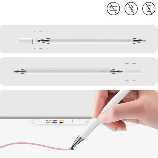Yesido Stylus Pen (ST04) - Pasívny, Hliníková zliatina, Android, iOS, Microsoft - Biely - 7