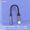 Yesido Type-C to Jack 3.5mm Fekete Audio Kábel Adapter (YAU19) thumbnail