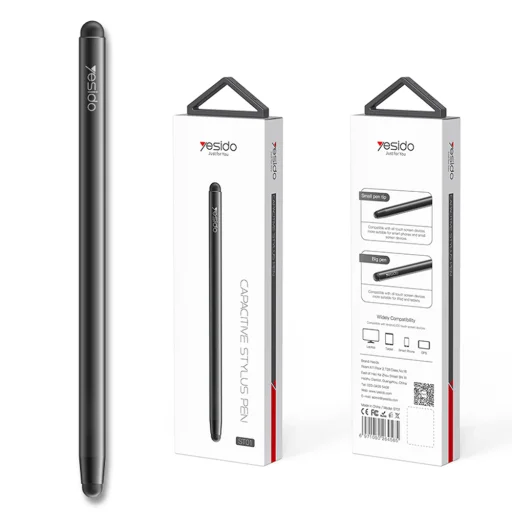 Stylus Pen Yesido ST01 - Alumínium ötvözet, Android, iOS, Microsoft - Fekete - 7