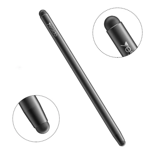 Stylus Pen Yesido ST01 - Alumínium ötvözet, Android, iOS, Microsoft - Fekete - 4
