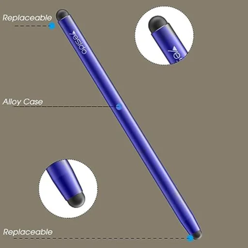 Yesido Stylus Pen (ST01) Alumínium Ötvözet, Android, iOS, Microsoft - Kék - 4