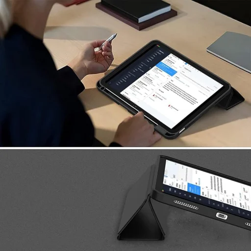  Techsuit - Flex háromrétű (ceruzatartóval) - iPad 10 (2022) 10,9 - Fekete tok - 4