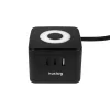 Huslog LED elosztó kocka fekete USB-A, USB-C portokkal thumbnail