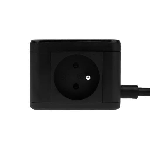 Huslog LED elosztó kocka fekete USB-A, USB-C portokkal - 7