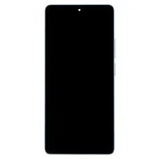 LCD kijelző + érintőegység + előlapi keret Xiaomi Redmi Note 14S kék (Szervizcsomag)
