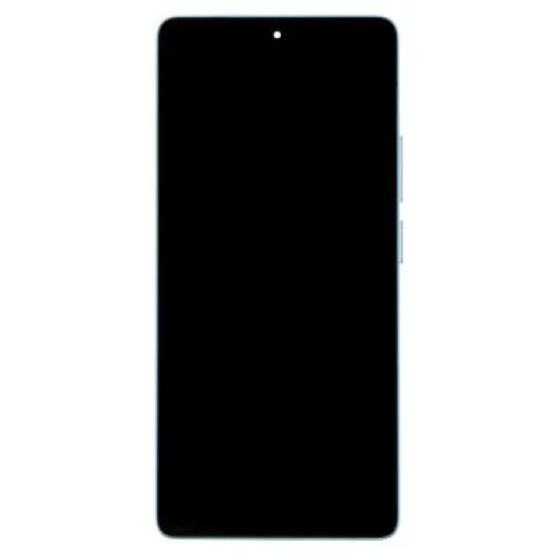 LCD kijelző + érintőegység + előlapi keret Xiaomi Redmi Note 14S kék (Szervizcsomag) - 1