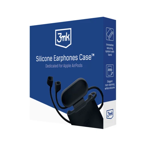 3mk Szilikon AirPods tok AirPods Pro 3-hoz - Fekete - 2