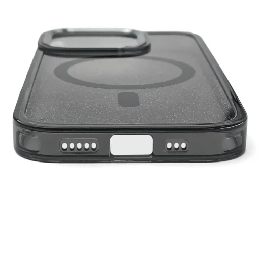 Glitter tok MagSafe kompatibilis iPhone 17 - Fekete tok - 4