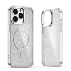 Glitter tok MagSafe kompatibilis iPhone 17-hez - Félig átlátszó tok