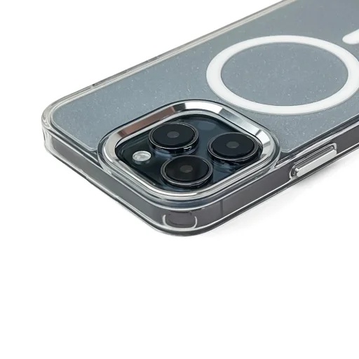 Glitter tok MagSafe kompatibilis iPhone 17-hez - Félig átlátszó tok - 3