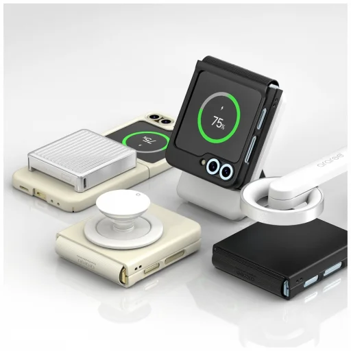 Samsung Galaxy Z Flip6 / Z Flip7 FE Araree Aero Flex M MagSafe krém tok - 3