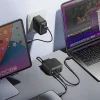 ENERGEA Fali Töltő 1xUSB+3xUSB-CPD-PPS-QC 3.0 100W 3C1A fekete US+EU Travelite GAN100 thumbnail