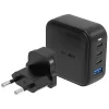 ENERGEA Fali Töltő 1xUSB+3xUSB-CPD-PPS-QC 3.0 100W 3C1A fekete US+EU Travelite GAN100 thumbnail