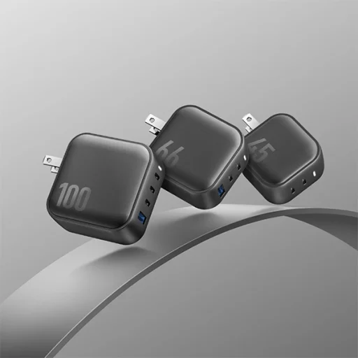 ENERGEA Fali Töltő 1xUSB+3xUSB-CPD-PPS-QC 3.0 100W 3C1A fekete US+EU Travelite GAN100 - 6